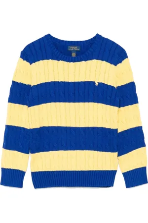 Ralph Lauren Striped cable-knit sweater