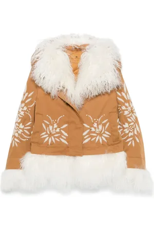 ERMANNO SCERVINO Fur-trim jacket