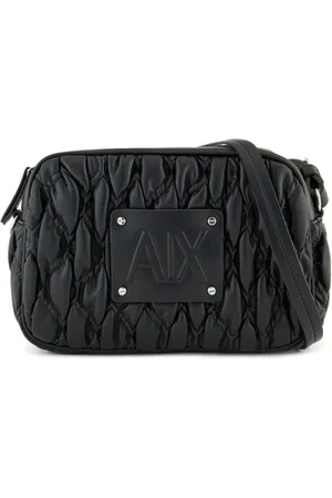 Armani Exchange Quilted logo patch cross bag