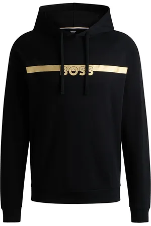 HUGO BOSS Logo-print cotton hoodie