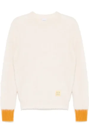 Aspesi Brushed-wool crew-neck jumper
