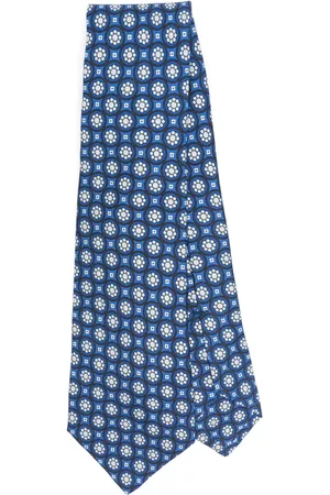 Kiton Floral-print silk tie