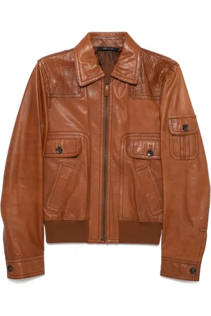 Gucci 1990-2000s canvas leather jacket