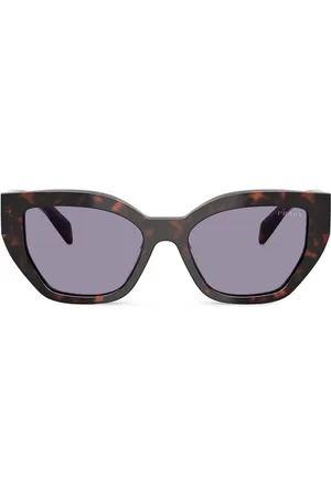 Prada Tortoiseshell-effect cat-eye sunglasses