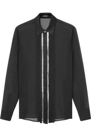 VERSACE Metal Mesh georgette shirt