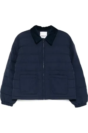 Chocoolate Corduroy-collar puffer jacket
