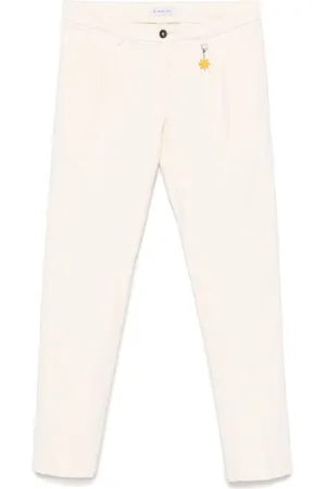Manuel Ritz Velvet pleated chinos