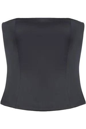 Emporio Armani Zip-up strapless top