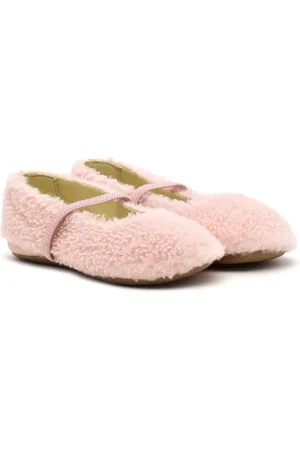 PèPè Shearling ballerina shoes