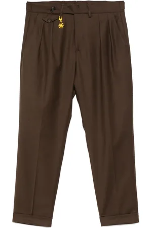 Manuel Ritz Pleated tapered trousers