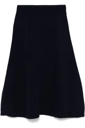 Paul Smith Pointelle-detail midi skirt