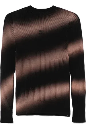 MISBHV Spray-paint mock-neck sweater