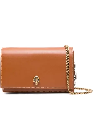 Alexander McQueen Skull-appliqué leather crossbody bag