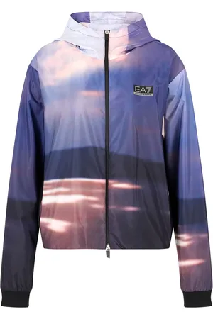 EA7 Panelled sports hooded jacket