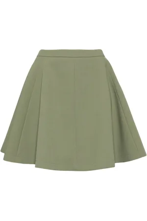 Ami Virgin-wool skater skirt