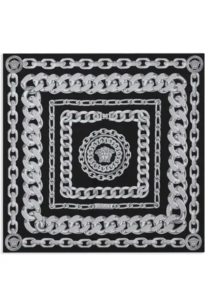 VERSACE Large Medusa Chain silk foulard