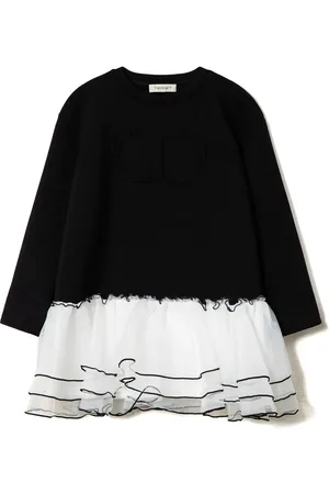 Twin-Set Organza-ruffle dress