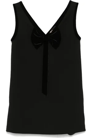 Maje Velvet-collar pinafore dress