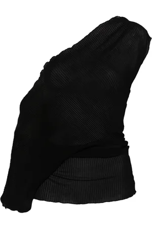 Jade Cropper Plissé-effect top