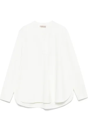 BLANCA Band-collar blouse