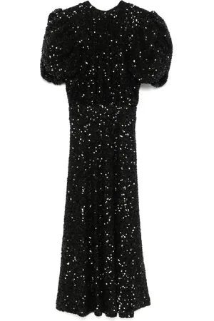 ROTATE Sequinned midi dress
