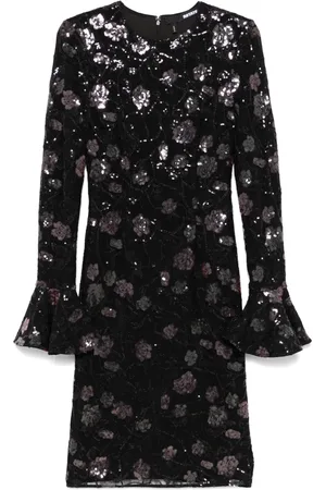 ROTATE Lace midi dress