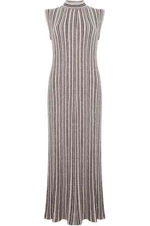 D.EXTERIOR Sequinned striped dress