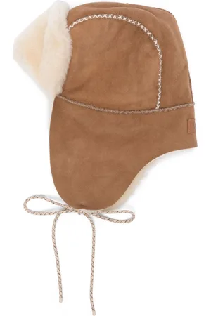 UGG Decorative-stitching suede hat