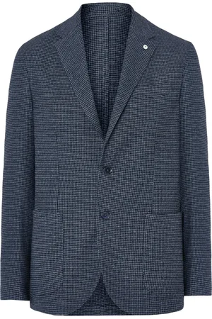 LUIGI BIANCHI MANTOVA Houndstooth blazer