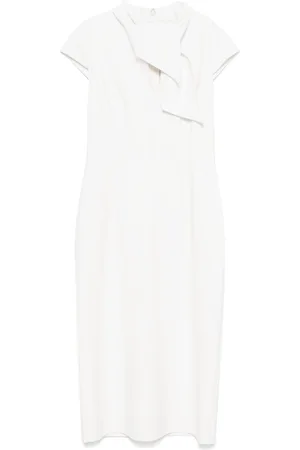 Oscar de la Renta Neck tie-fastening midi dress