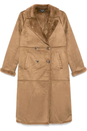 Ralph Lauren Faux-shearling detailed coat