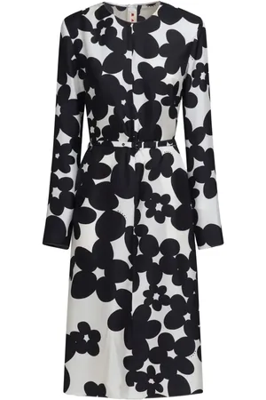 Marni Floral-print midi dress