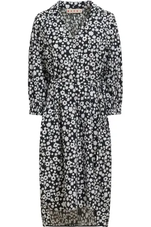Marni Floral-print midi dress