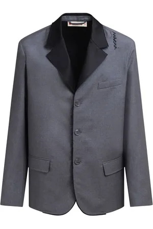 Marni Logo-embroidered wool blazer