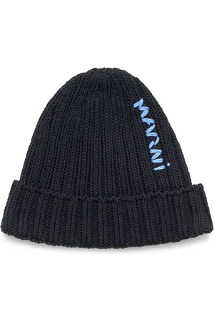 Marni Logo beanie hat