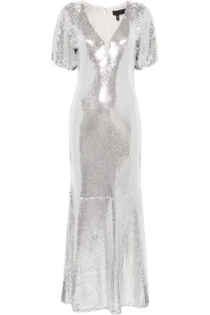 ROTATE Sequinned midi dress