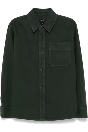 A.P.C. Logo-embroidered shirt
