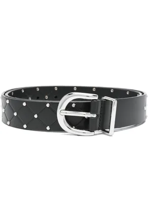 Maje Quilted leather belt