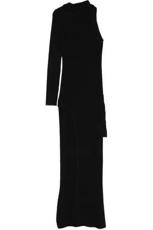 DAVID KOMA Draped-detail maxi dress