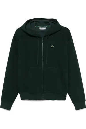 Lacoste Zip-up piqué hoodie