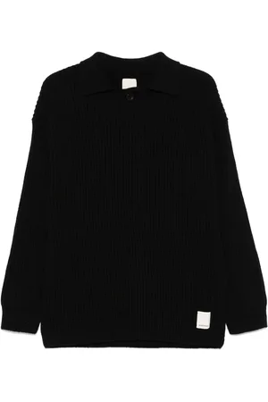 Emporio Armani Ribbed-knit polo shirt