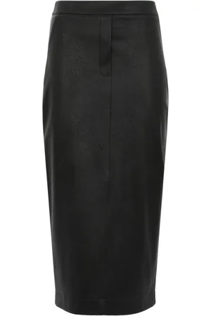 D.EXTERIOR Zip-fastening midi skirt