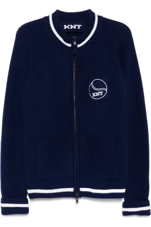Kiton Logo patched jacket