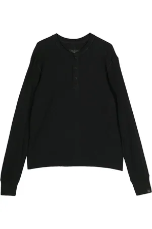 RAG&BONE Button-placket long-sleeve T-shirt
