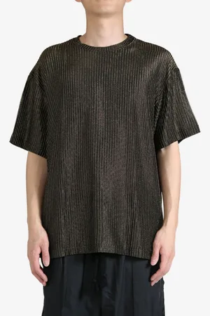 SONG FOR THE MUTE Pleated crewneck t-shirt