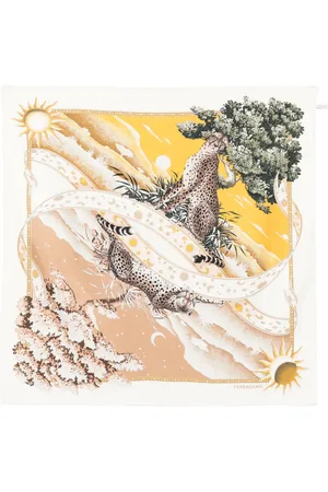 Salvatore Ferragamo Day & Night-print scarf