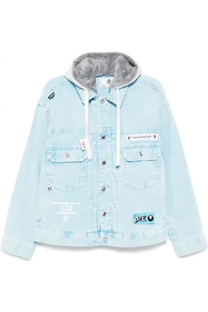 A Bathing Ape Moonface-logo hooded jacket