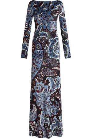 Etro Paisley-print crepe maxi dress