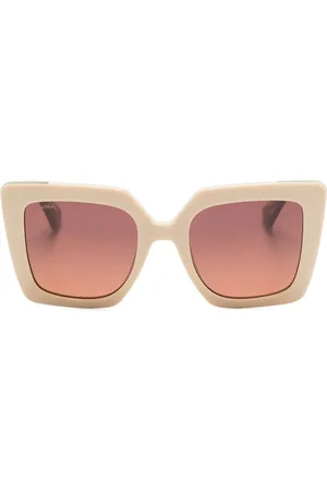 Max Mara Logo-engraved cat-eye sunglasses