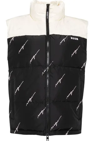 Msgm Logo print puffer vest